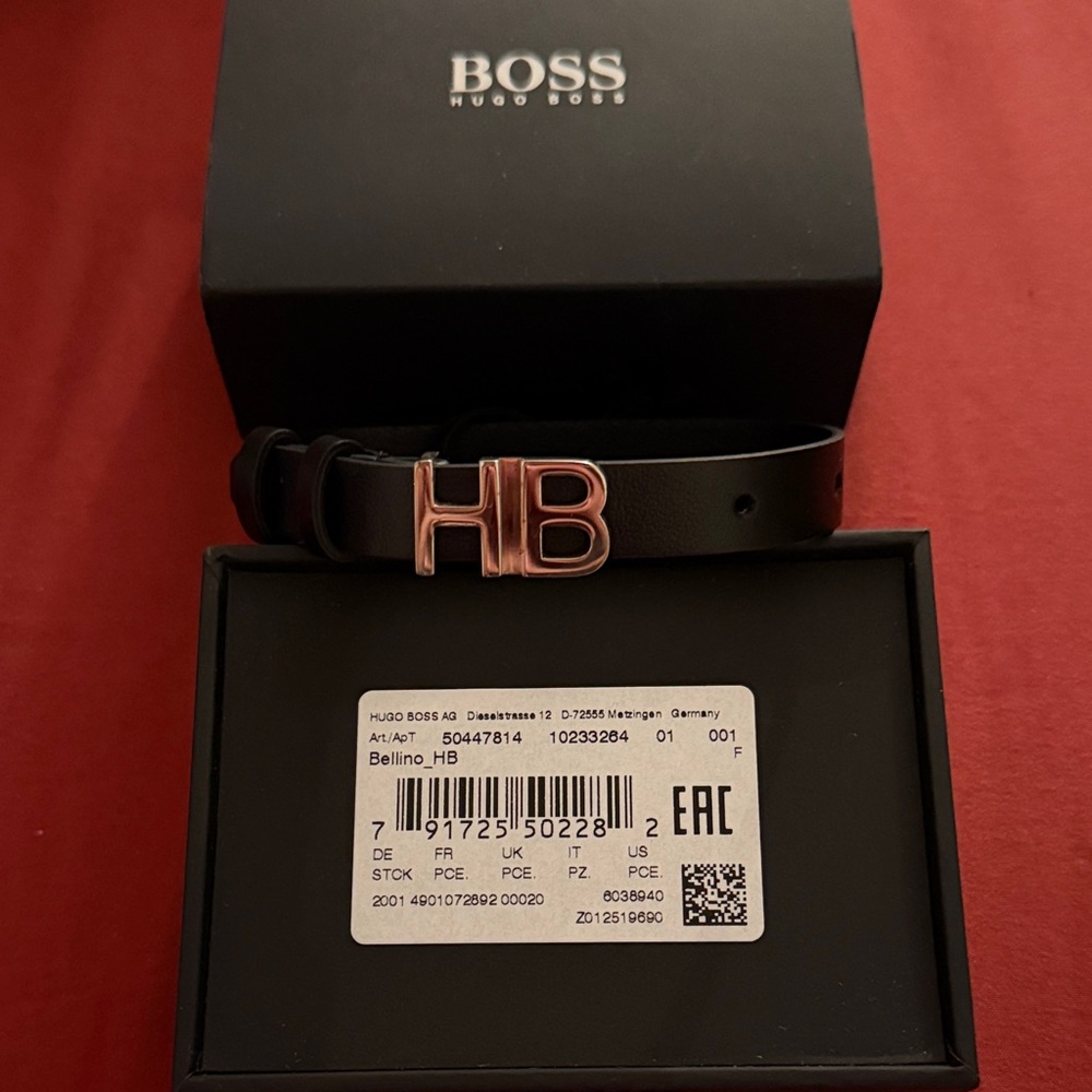 Hugo Boss Black Leather bracelet